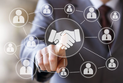 Business handshake online network Business handshake online network
